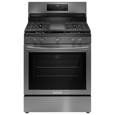 Frigidaire Gallery 30" 5.1 Cu. Ft. True Convection Freestanding Gas Air Fry Range (GCRG3060BD) - Black SS Best oven ever