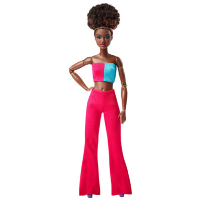 Image of Mattel Barbie Looks Black Updo & Pink Pants Doll