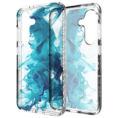Image of CLCKR Topaz Fitted Hard Shell Case for S24 - Blue/Clear