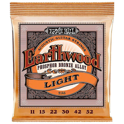 Ernie Ball Earthwood 0.011 - 0.052 Phosphor Bronze Alloy Acoustic Guitar String (P02148)
