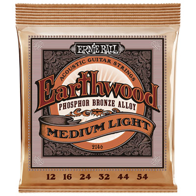Ernie Ball Earthwood 0.012 - 0.054 Phosphor Bronze Alloy Acoustic Guitar String (P02146)