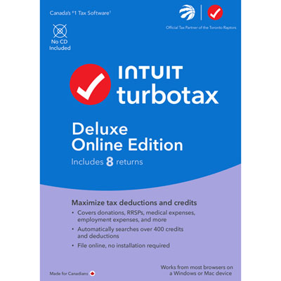 TurboTax Deluxe Online Edition 2023 (PC) - 1 User - 8 Returns - English - Digital Download