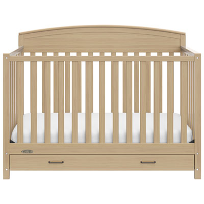 Graco Benton 5-in-1 Convertible Crib with Drawer - Driftwood Love!!