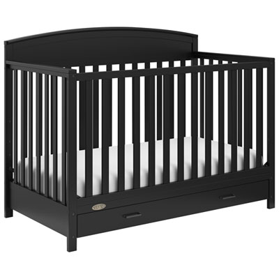 Graco Benton 5-in-1 Convertible Crib with Drawer - Black