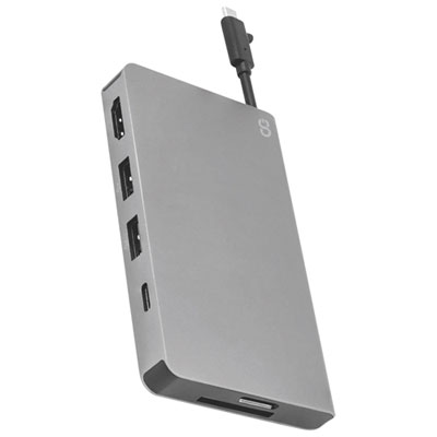 Adaptateurs Multiports Usb-C 5-En-1 De Logiix Avec Câble Usb-C De 100 W (Lgx-13101)