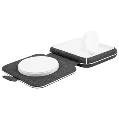 Image of LOGiiX Travel Pad Duo 15W Wireless Charging Pad with MagSafe for iPhone & Apple Watch (LGX-13559)