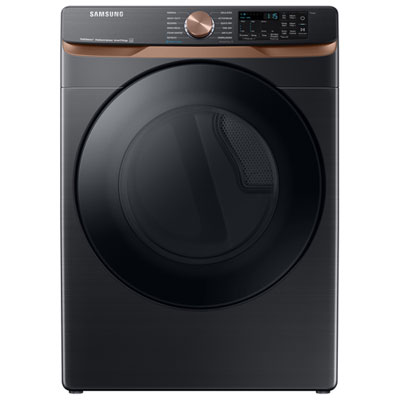 Samsung 7.5 Cu. Ft. Electric Steam Dryer (DVE50BG8300VAC) - Black Stainless Steel I do like this dryer, just need to take the time to figure out the settings