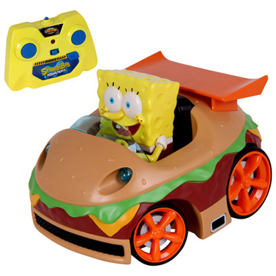 Image of NKOK SpongeBob Krabby Patty RC Car (2511) - Multi-Coloured