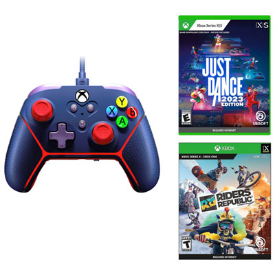 Image of Surge Livewire Microwatt Wired Controller for Xbox Series X|S / Xbox One w/ Just Dance 2023 & Riders Republic