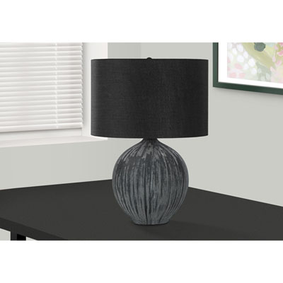Image of Monarch Contemporary 23   Table Lamp - Black