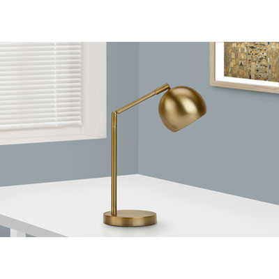 Image of Monarch Contemporary 19   Table Lamp - Gold