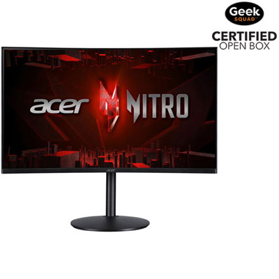 Image of Open Box - Acer Nitro 31.5   WQHD 165Hz 1ms GTG Curved VA LED FreeSync Gaming Monitor - Black