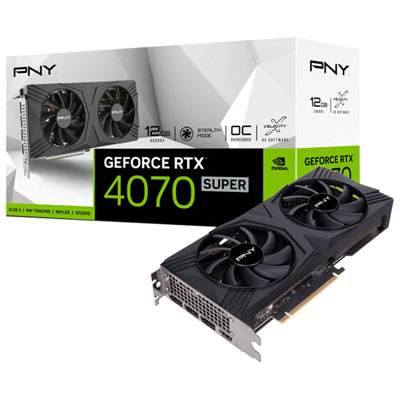 Image of PNY GeForce RTX 4070 Super 12GB OC DF GDDR6X Video Card