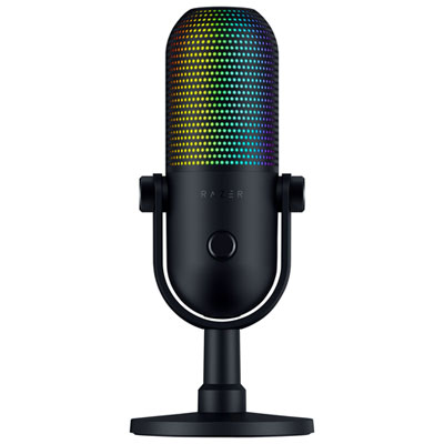 Razer Seiren V3 Chroma RGB USB Condenser Microphone - Black Also, it has chroma effects ability that can change into spectrum cycling, audio level wave, static, and chroma breathing