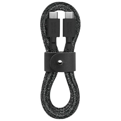 Câble Usb-C À Usb-C De 1,2 M (3,9 Pi) De Native Union (Belt-C-Cs-Blk-2-Np) - Noir Cosmos 