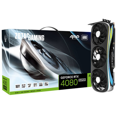 Image of ZOTAC Gaming GeForce RTX 4080 SUPER AMP Extreme AIRO 16GB GDDR6X Video Card
