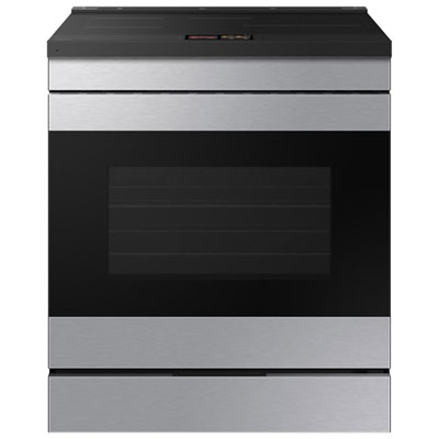 Samsung 30" 6.3 Cu. Ft. True Convection Slide-In Induction Range (NSI6DG9900SRAC) - Stainless Steel Fantastic Induction Oven - Quick and Sleek!