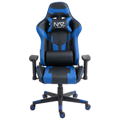 Naz Gladius Ergonomic High-Back Faux Leather Gaming Chair - Blue