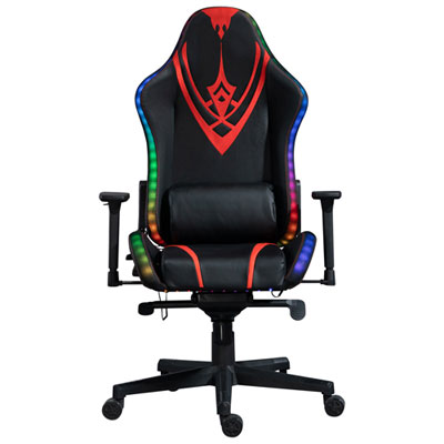 Fauteuil De Jeu Ergonomique À Dossier Haut En Similicuir Excalibur De Naz Avec Del Rvb - Noir Lights are great