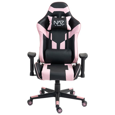 Naz Gladius Ergonomic High-Back Faux Leather Gaming Chair - Pink