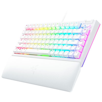 Image of Razer BlackWidow V4 Ergonomic 75% Gaming Keyboard - White