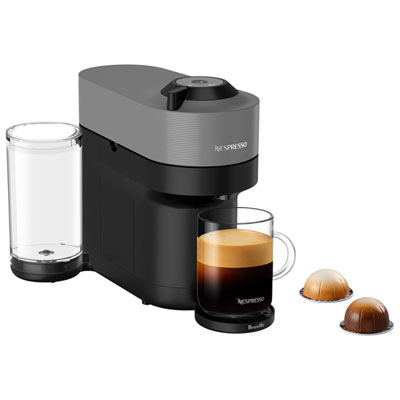 Image of Nespresso Vertuo Pop+ Coffee & Espresso Machine by Breville - Dark Grey