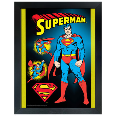 Image of Frameworth Superman Man of Steel Framed Collage (34x26  )
