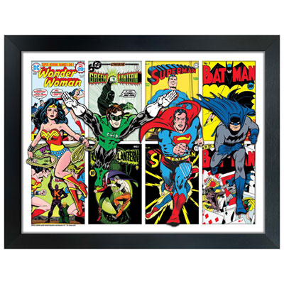 Image of Frameworth Justice League Four Character Framed Collage (34x26  )