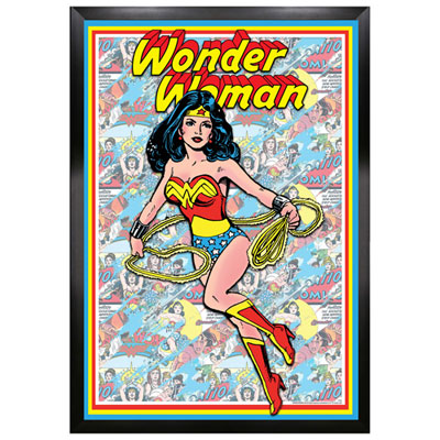 Frameworth Wonder Women Comic Framed Collage (26x34")