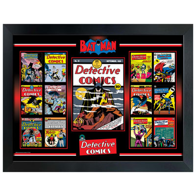 Image of Frameworth Batman Detective Comics Vintage Cover Framed Collage (34x26  )