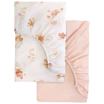 Image of Nemcor 2-Piece Nursery Bedding - Mini Crib - Floral