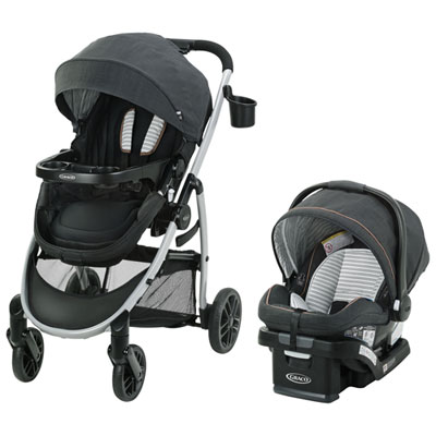 Image of Graco Modes Pramette Umbrella & Lightweight Stroller with Infant Car Seat - Black