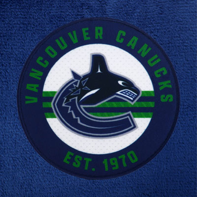 Image of NHL Bath Robe - Blue - Vancouver Canucks