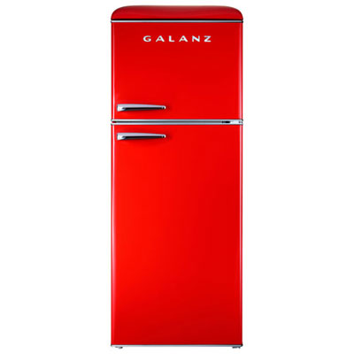"Open Box - Galanz Retro 24"" 10 Cu. Ft. Top Freezer Refrigerator (GLR10TRDEFR) - Scratch & Dent"