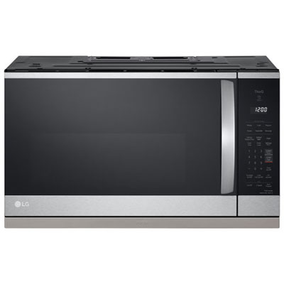 Open Box - LG Over-The-Range Microwave 2.1 Cu. Ft. - PrintProof Stainless Steel - Perfect Condition