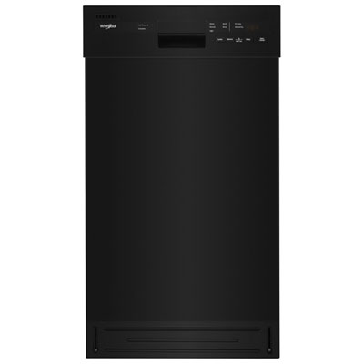 Whirlpool 18" 50dB Built-In Dishwasher with Stainless Steel Tub & Third Rack (WDPS5118PB) - Black Looked like the best of the 18 inch models