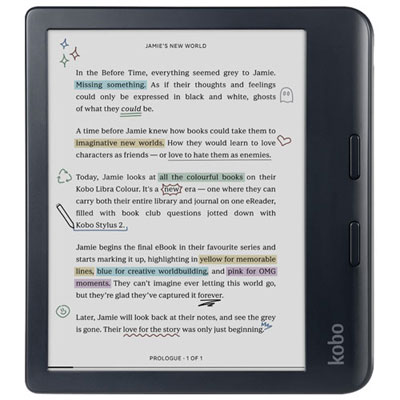 Kobo Libra Colour 7" Digital eReader with Touchscreen - Black Great