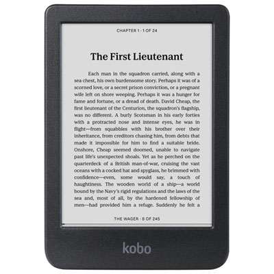 Kobo Clara Black/White 6” Digital eReader with Touchscreen - Black I was truly happy to find the Kobo Clara Black available on Best Buy!