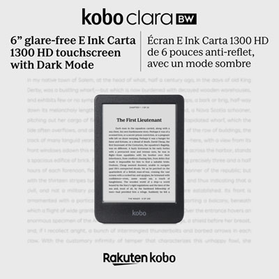 Kobo Nia Liseuse Écran Tactile Antireflet 6 Pouces - Noire (Renouvelée)