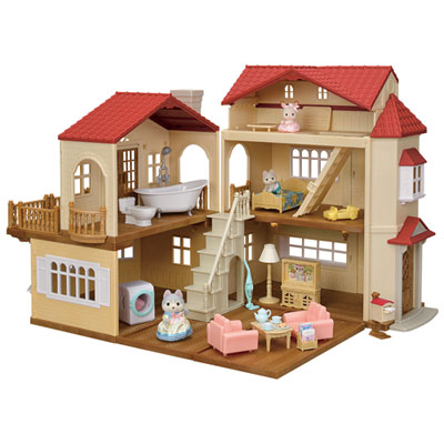 Image of Calico Critters Red Roof Country Home: Secret Attic Playroom Playset
