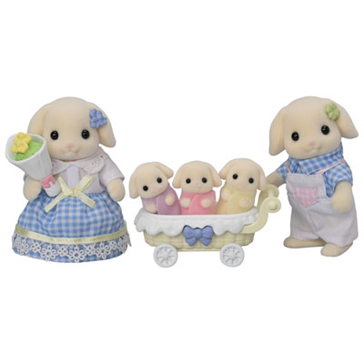 Image of Calico Critters Flora Rabbit Family Playset
