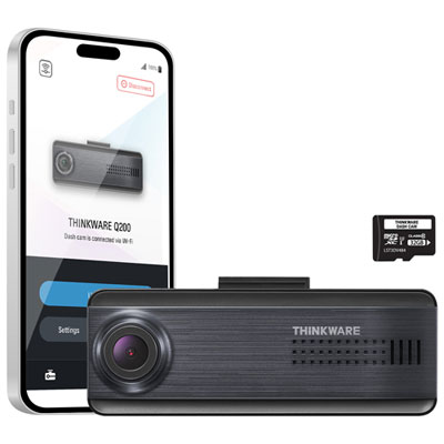 Thinkware Q200 1440p Dash Cam with Wi-Fi Great Quality and Value!