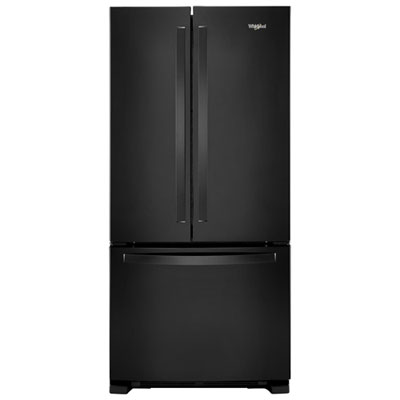 Whirlpool 33" 22.1 Cu. Ft. French Door Refrigerator with Water Dispenser (WRFF5333PB) - Black Great Refrigerator