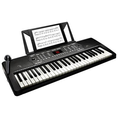 Image of Alesis Harmony 54-Key Electric Keyboard - Dark Grey