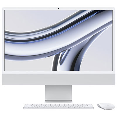 Boîte Ouverte - Imac 24 Po D'apple (Automne 2023) - Argenté (Puce M3 Apple/processeur 10 Coeurs/ssd 256 Go/ram 8 Go) - Français