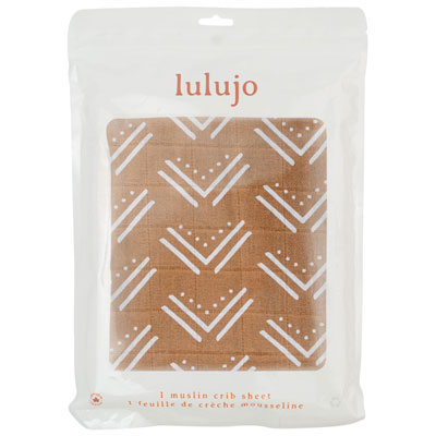 Image of Lulujo Boho Fitted Sheet - Crib - Mudcloth
