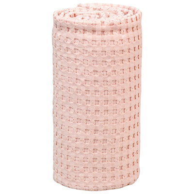 Image of Lulujo Boho Waffle Blankets - Light Pink