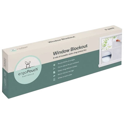 ErgoPouch Reusable Static-Cling Window Blockout - 3 Pack