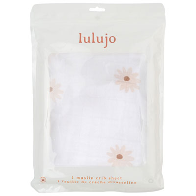 Image of Lulujo Boho Fitted Sheet - Crib - Daisies