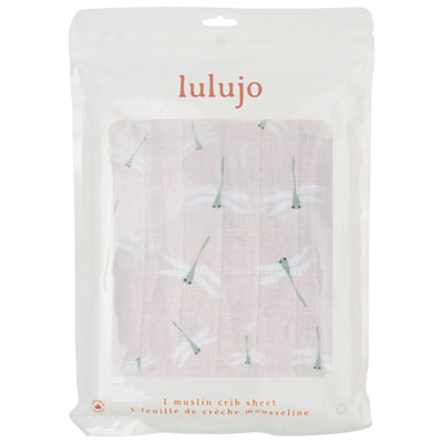 Image of Lulujo Boho Fitted Sheet - Crib - Dragonfly